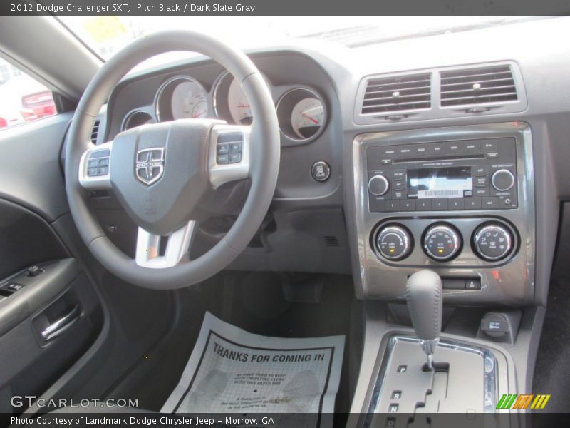 Pitch Black / Dark Slate Gray 2012 Dodge Challenger SXT