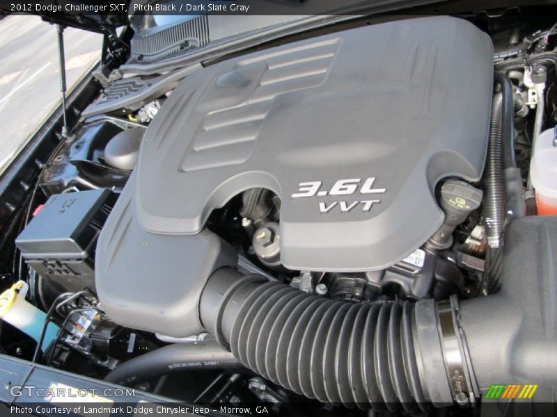 Pitch Black / Dark Slate Gray 2012 Dodge Challenger SXT