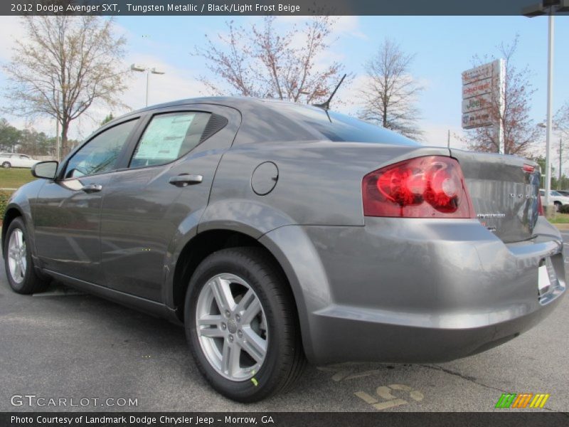Tungsten Metallic / Black/Light Frost Beige 2012 Dodge Avenger SXT