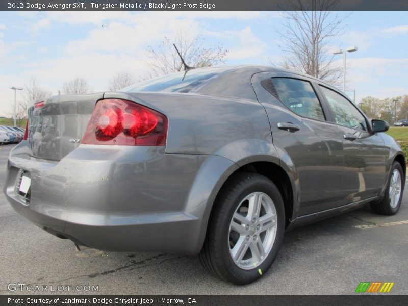 Tungsten Metallic / Black/Light Frost Beige 2012 Dodge Avenger SXT