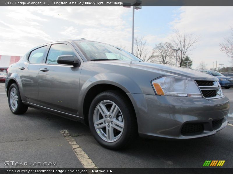 Tungsten Metallic / Black/Light Frost Beige 2012 Dodge Avenger SXT