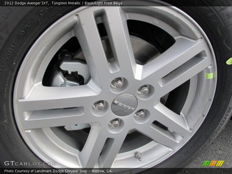 Tungsten Metallic / Black/Light Frost Beige 2012 Dodge Avenger SXT