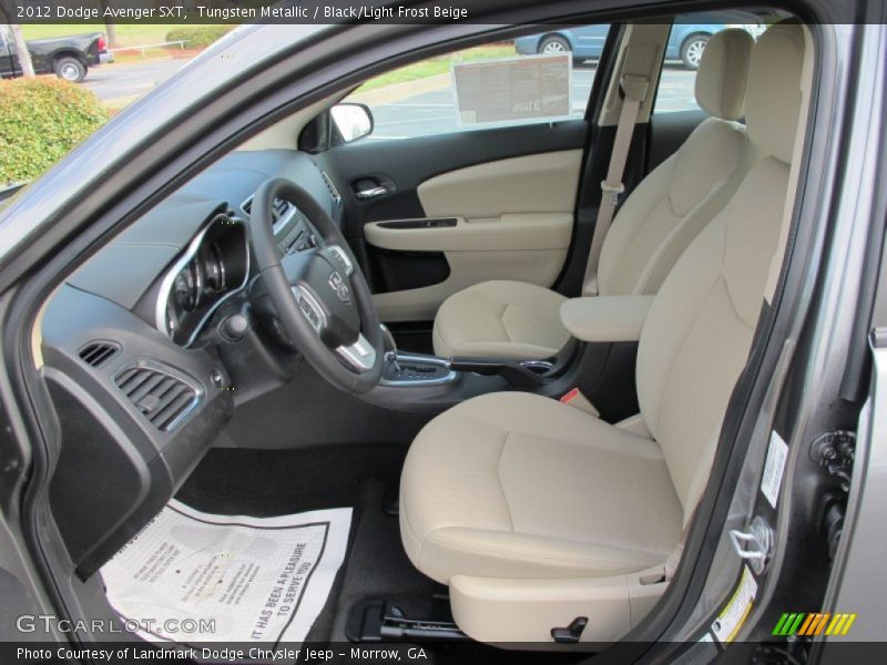 Tungsten Metallic / Black/Light Frost Beige 2012 Dodge Avenger SXT