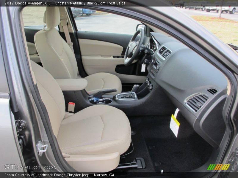 Tungsten Metallic / Black/Light Frost Beige 2012 Dodge Avenger SXT