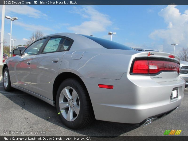 Bright Silver Metallic / Black 2012 Dodge Charger SE