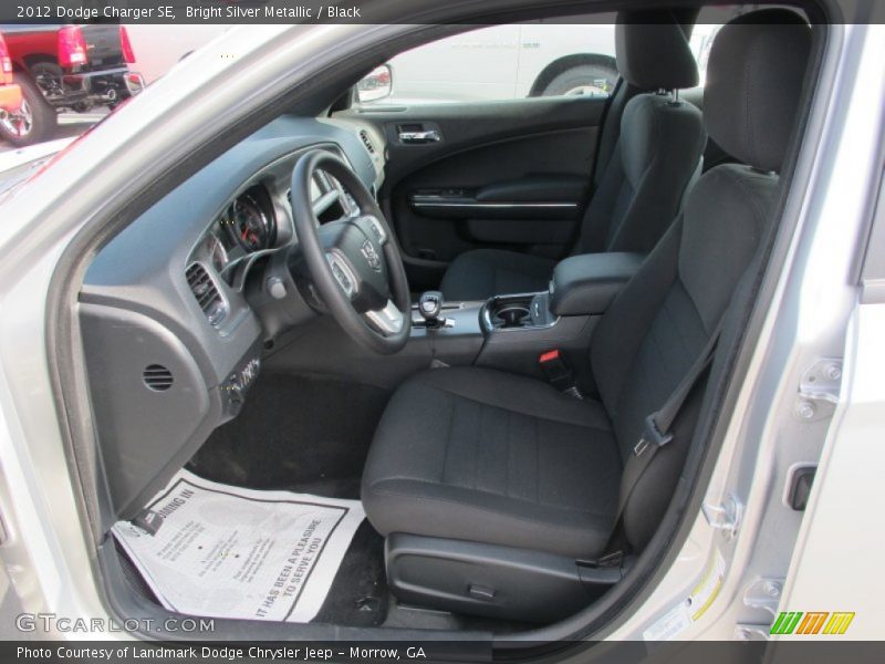 Bright Silver Metallic / Black 2012 Dodge Charger SE