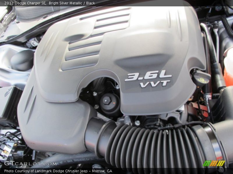 Bright Silver Metallic / Black 2012 Dodge Charger SE