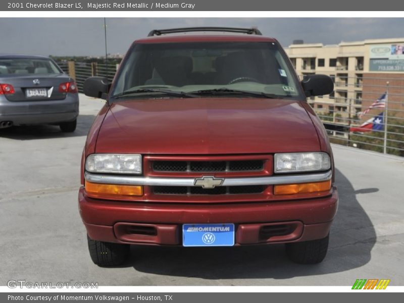 Majestic Red Metallic / Medium Gray 2001 Chevrolet Blazer LS
