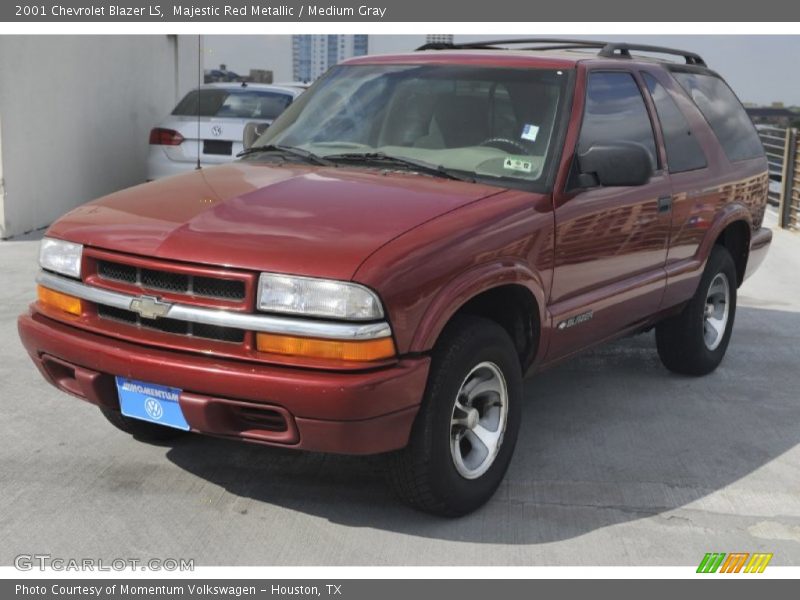 Majestic Red Metallic / Medium Gray 2001 Chevrolet Blazer LS