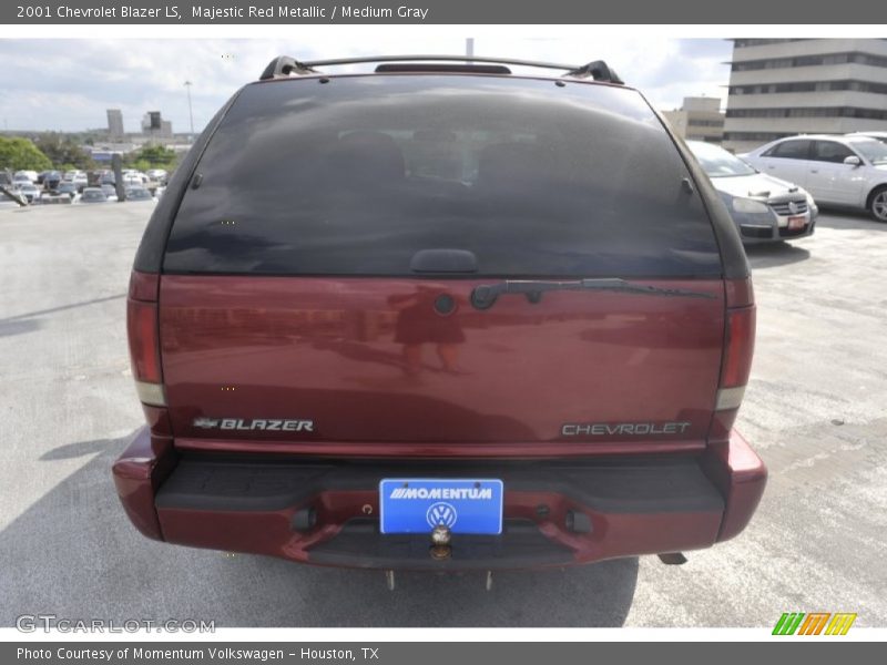 Majestic Red Metallic / Medium Gray 2001 Chevrolet Blazer LS