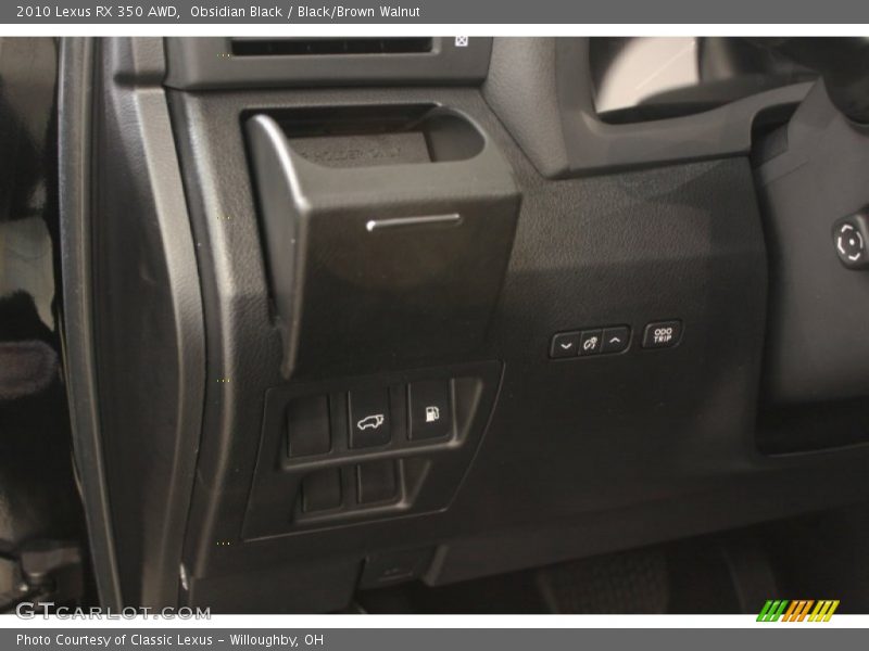 Obsidian Black / Black/Brown Walnut 2010 Lexus RX 350 AWD