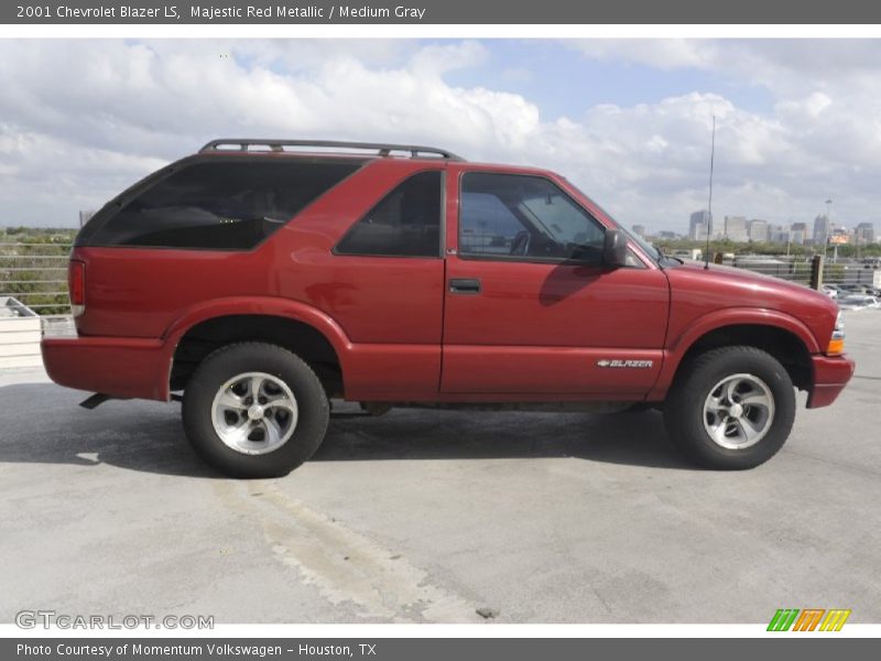 Majestic Red Metallic / Medium Gray 2001 Chevrolet Blazer LS