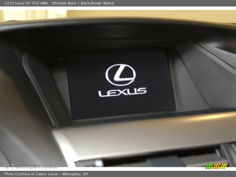 Obsidian Black / Black/Brown Walnut 2010 Lexus RX 350 AWD