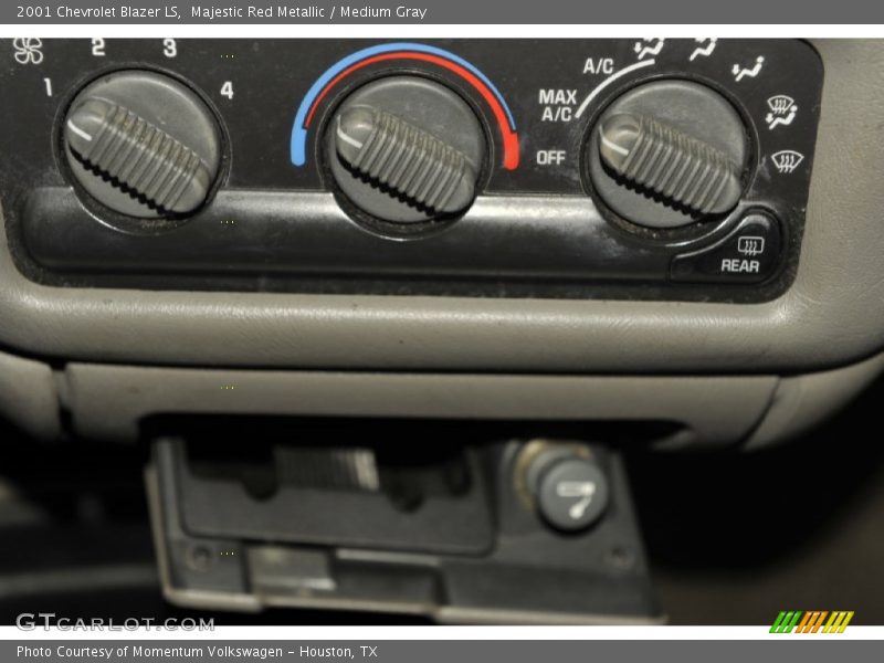 Majestic Red Metallic / Medium Gray 2001 Chevrolet Blazer LS