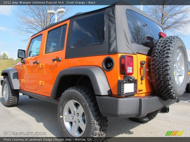 Crush Orange / Black 2012 Jeep Wrangler Unlimited Rubicon 4x4