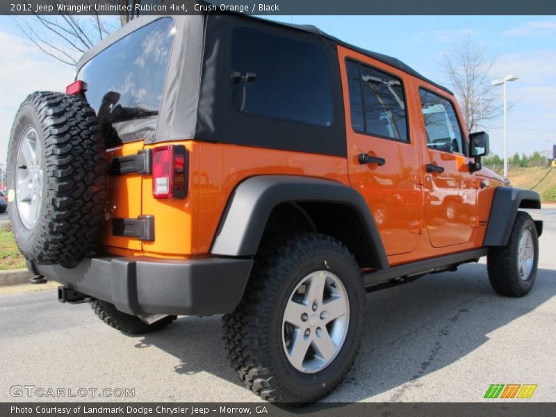 Crush Orange / Black 2012 Jeep Wrangler Unlimited Rubicon 4x4