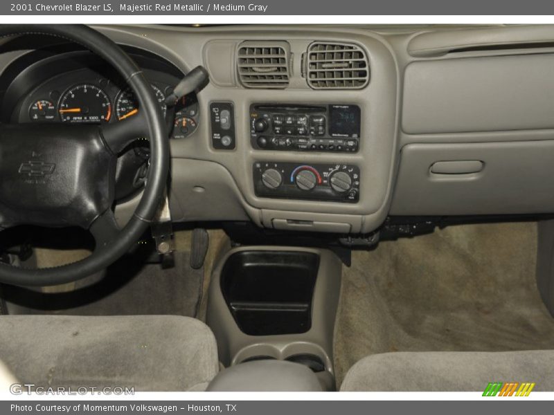 Majestic Red Metallic / Medium Gray 2001 Chevrolet Blazer LS