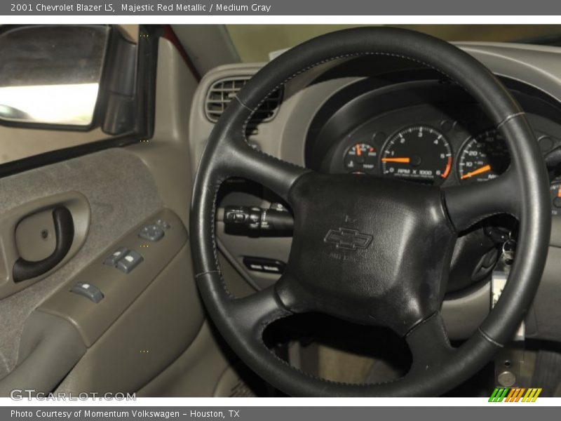 Majestic Red Metallic / Medium Gray 2001 Chevrolet Blazer LS