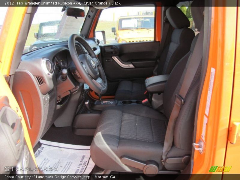 Crush Orange / Black 2012 Jeep Wrangler Unlimited Rubicon 4x4