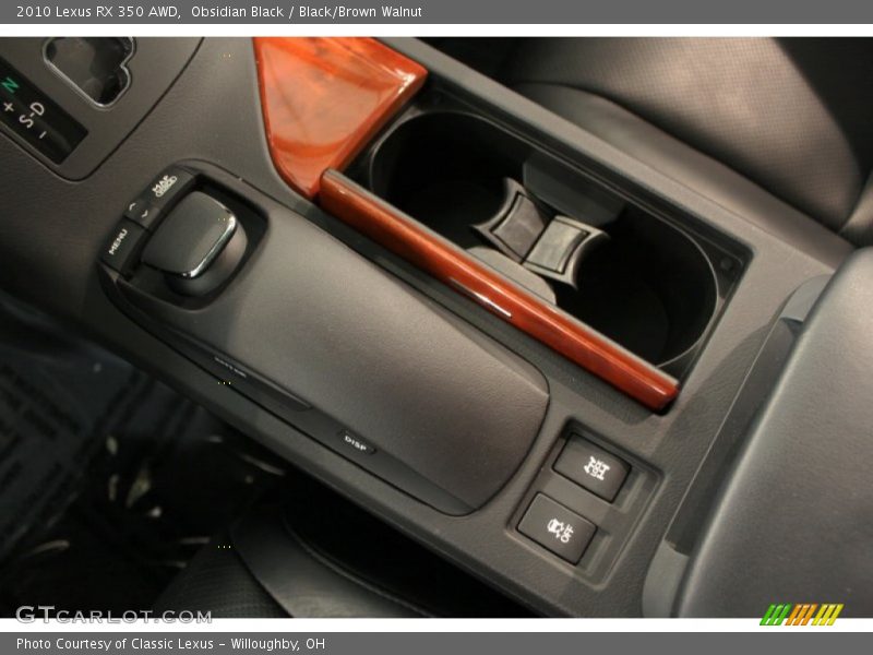 Obsidian Black / Black/Brown Walnut 2010 Lexus RX 350 AWD