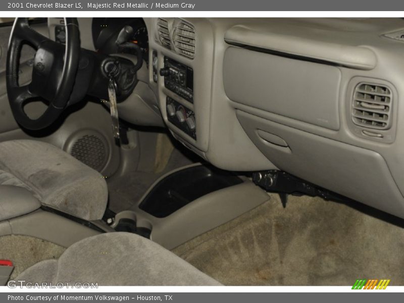 Majestic Red Metallic / Medium Gray 2001 Chevrolet Blazer LS