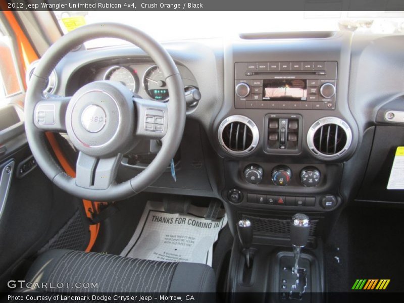 Crush Orange / Black 2012 Jeep Wrangler Unlimited Rubicon 4x4