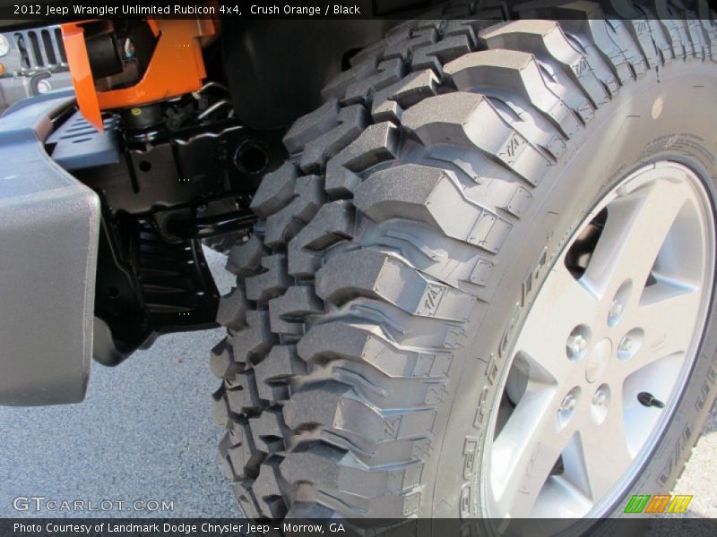 Crush Orange / Black 2012 Jeep Wrangler Unlimited Rubicon 4x4