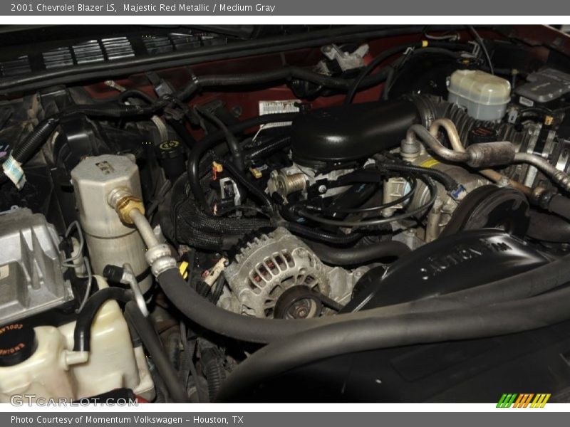 Majestic Red Metallic / Medium Gray 2001 Chevrolet Blazer LS