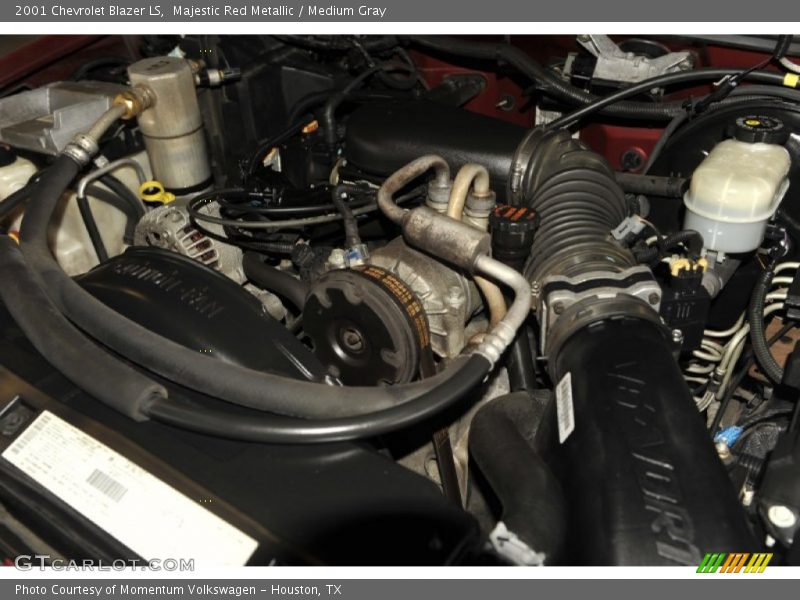 Majestic Red Metallic / Medium Gray 2001 Chevrolet Blazer LS