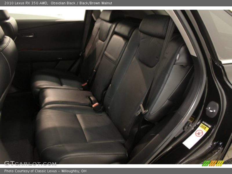 Obsidian Black / Black/Brown Walnut 2010 Lexus RX 350 AWD