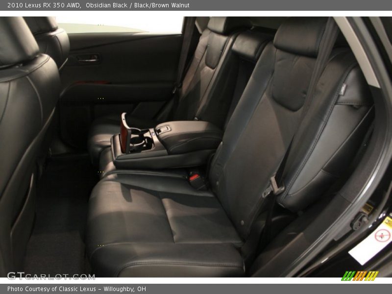 Obsidian Black / Black/Brown Walnut 2010 Lexus RX 350 AWD