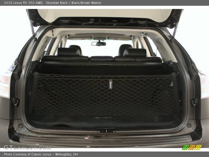 Obsidian Black / Black/Brown Walnut 2010 Lexus RX 350 AWD