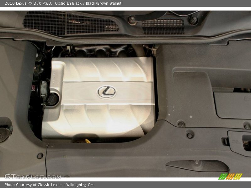 Obsidian Black / Black/Brown Walnut 2010 Lexus RX 350 AWD