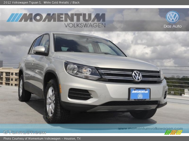 White Gold Metallic / Black 2012 Volkswagen Tiguan S