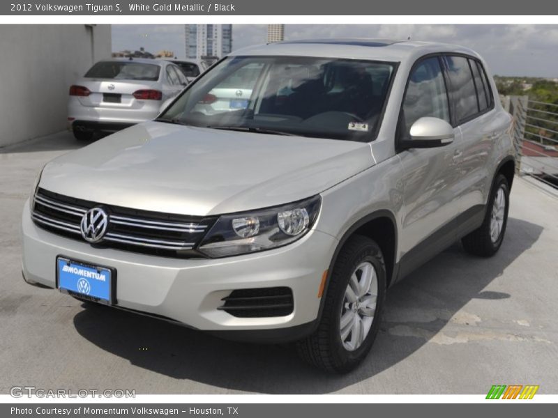 White Gold Metallic / Black 2012 Volkswagen Tiguan S
