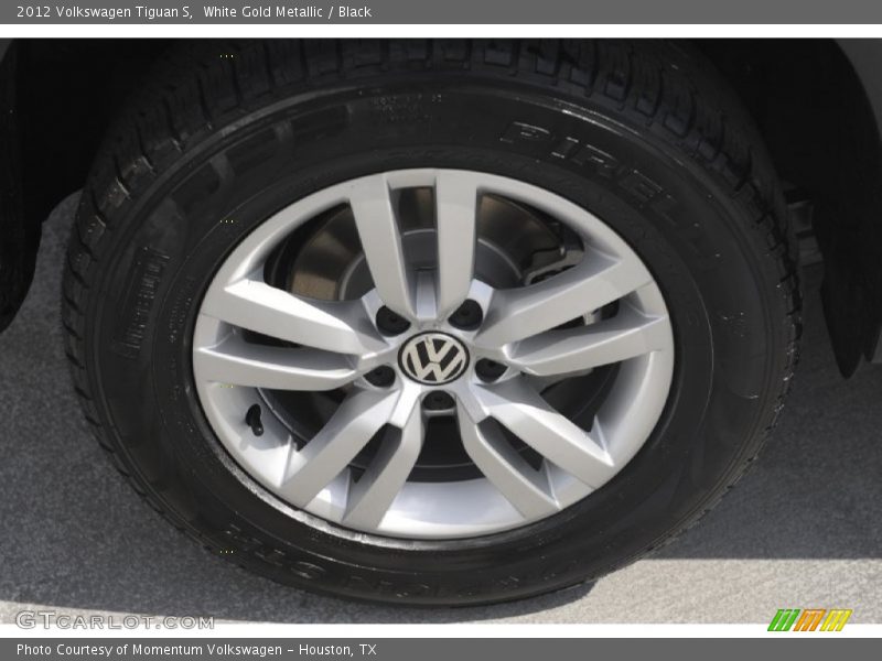 White Gold Metallic / Black 2012 Volkswagen Tiguan S
