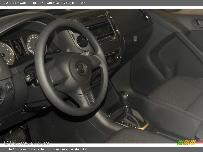 White Gold Metallic / Black 2012 Volkswagen Tiguan S