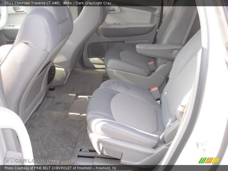 White / Dark Gray/Light Gray 2011 Chevrolet Traverse LT AWD