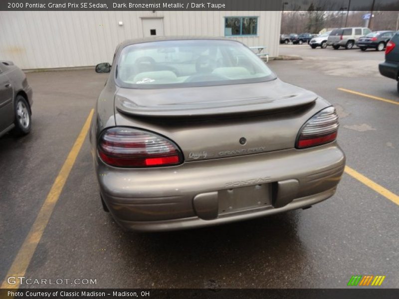 Dark Bronzemist Metallic / Dark Taupe 2000 Pontiac Grand Prix SE Sedan