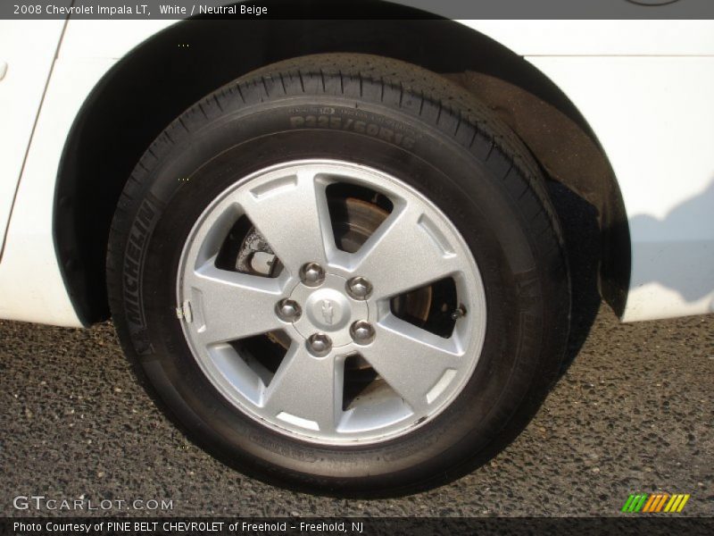 White / Neutral Beige 2008 Chevrolet Impala LT