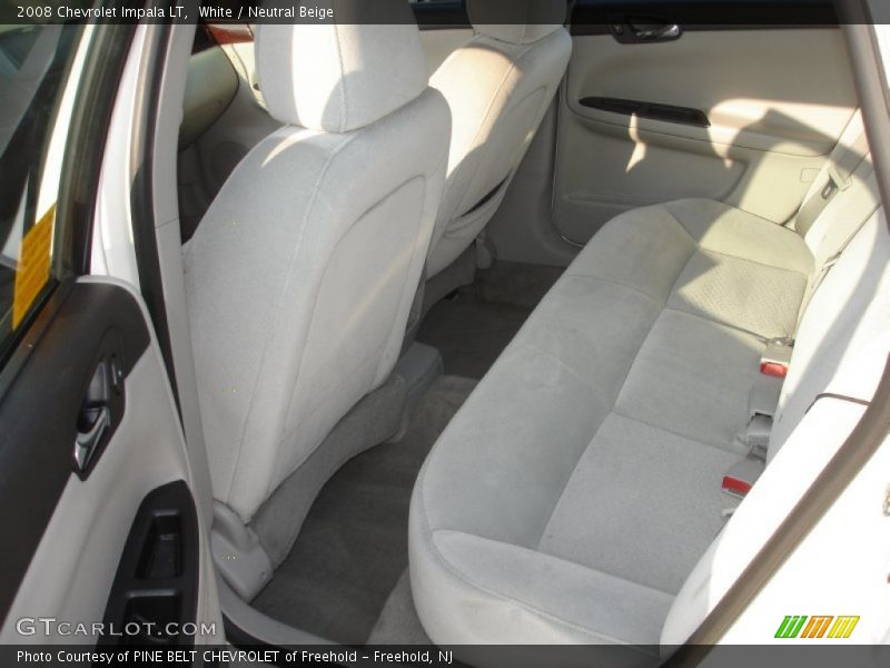 White / Neutral Beige 2008 Chevrolet Impala LT