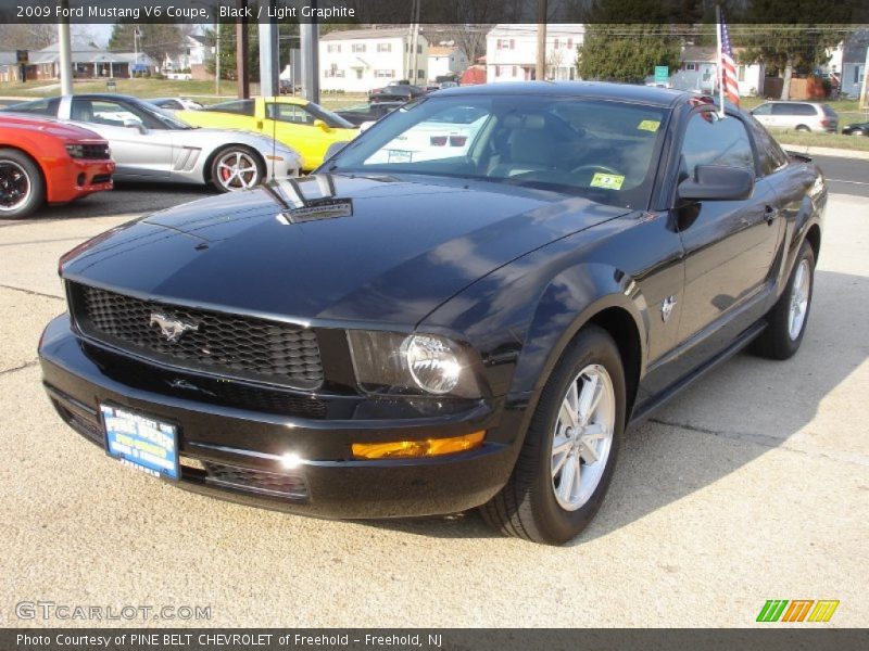 Black / Light Graphite 2009 Ford Mustang V6 Coupe
