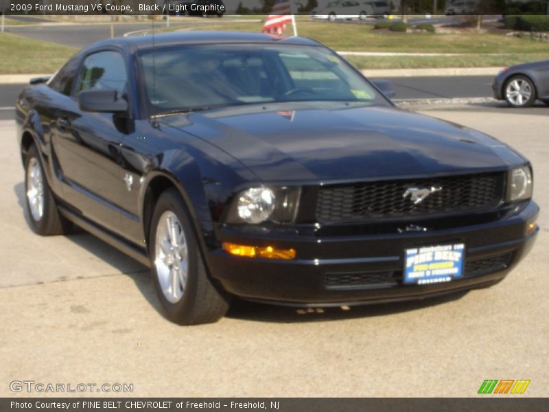 Black / Light Graphite 2009 Ford Mustang V6 Coupe