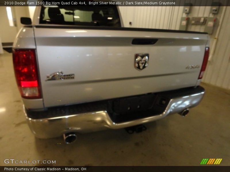Bright Silver Metallic / Dark Slate/Medium Graystone 2010 Dodge Ram 1500 Big Horn Quad Cab 4x4