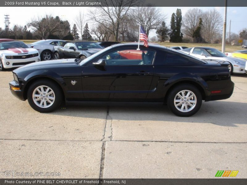 Black / Light Graphite 2009 Ford Mustang V6 Coupe