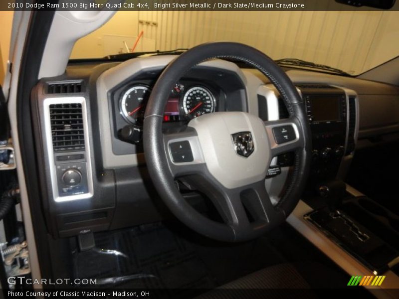 Bright Silver Metallic / Dark Slate/Medium Graystone 2010 Dodge Ram 1500 Big Horn Quad Cab 4x4