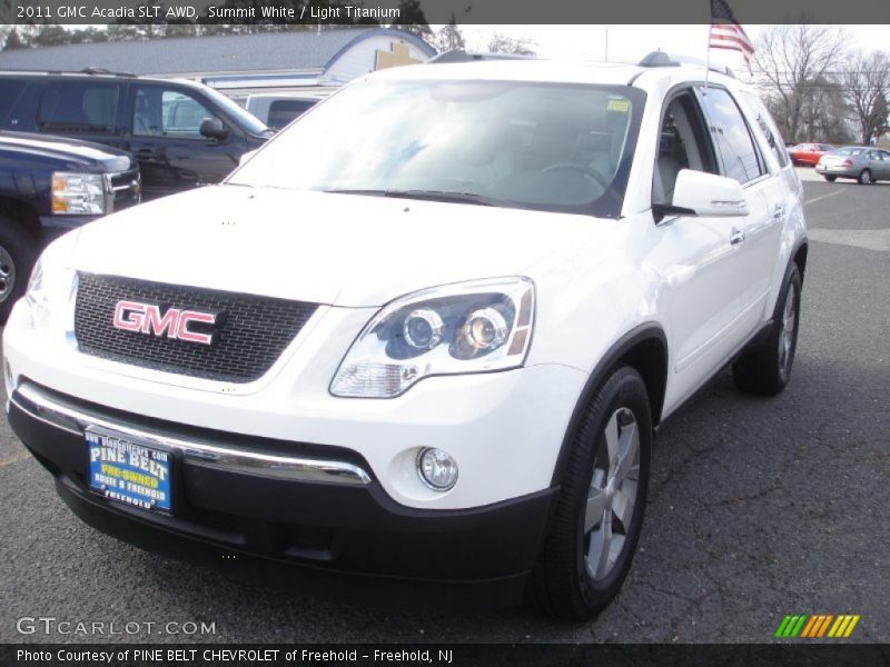 Summit White / Light Titanium 2011 GMC Acadia SLT AWD