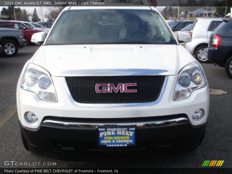 Summit White / Light Titanium 2011 GMC Acadia SLT AWD