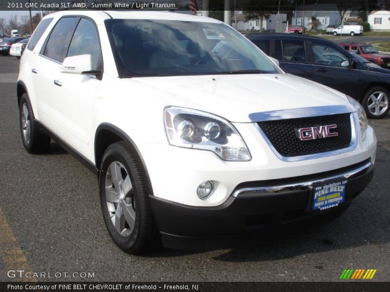 Summit White / Light Titanium 2011 GMC Acadia SLT AWD