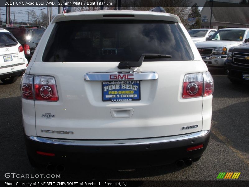 Summit White / Light Titanium 2011 GMC Acadia SLT AWD